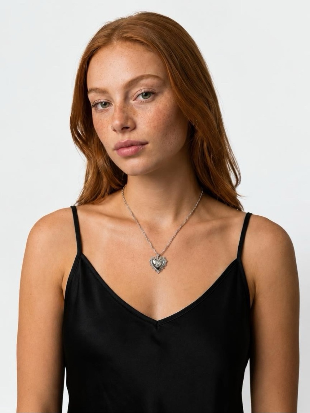 Kendra Scott Silver Heart Pendant Necklace
